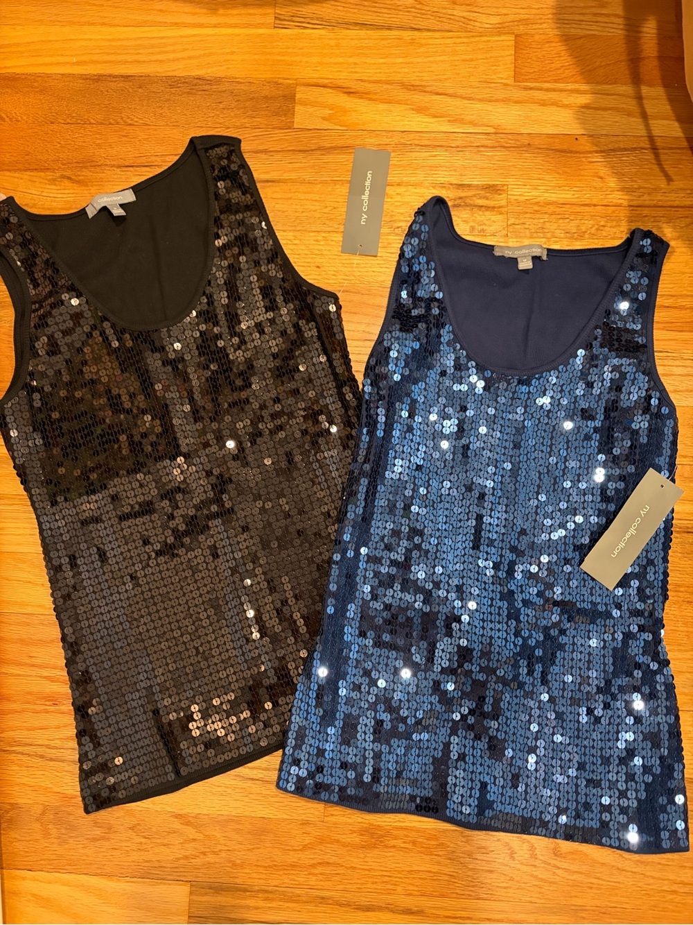 NY Collection Sequin Tank Top Bundle NWT Party Holiday Y2K sz M